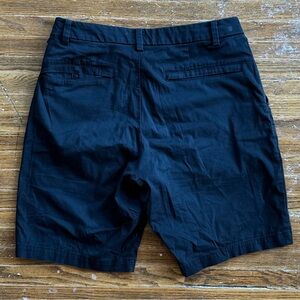 lululemon athletica Black Flat Front Men Shorts